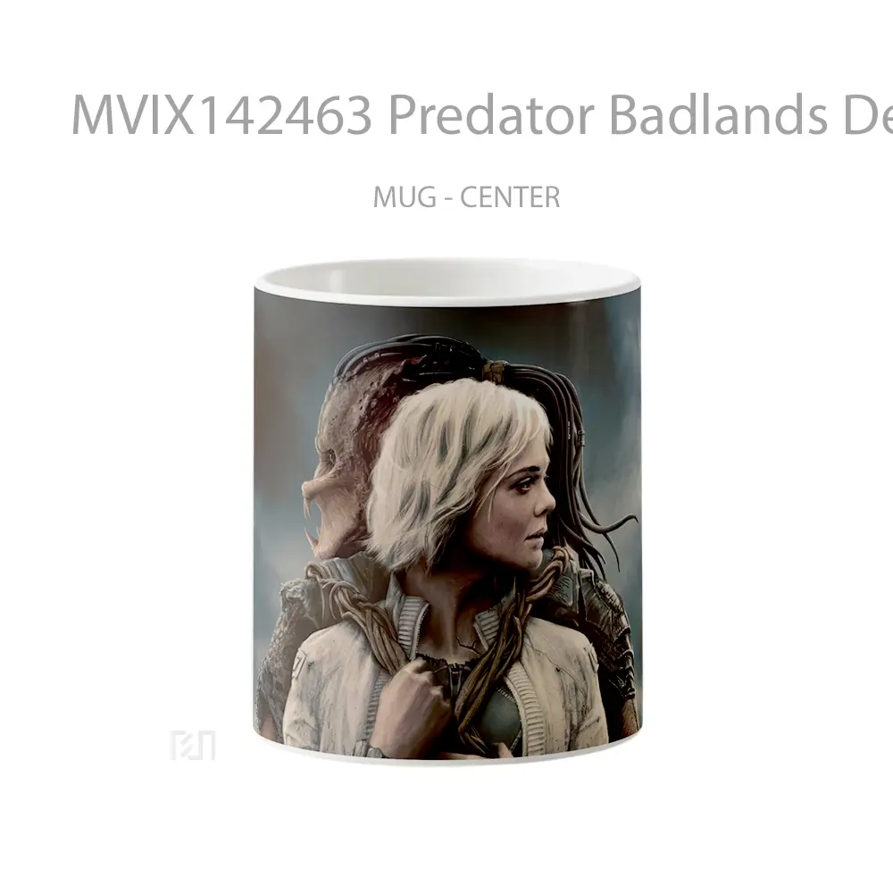Mug Predator Badlands Dek Thia Elle Fanning Poster Gelas Keramik Unik
