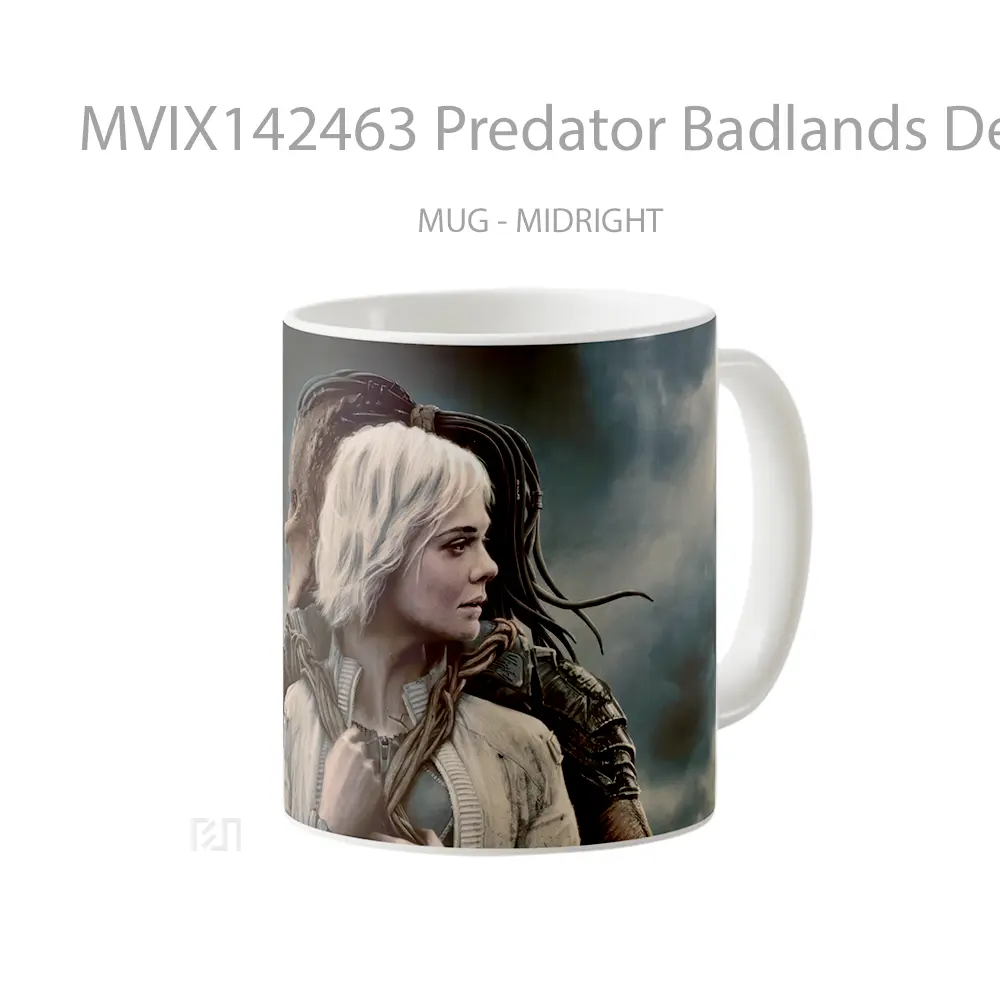 Mug Predator Badlands Dek Thia Elle Fanning Poster Gelas Keramik Unik - All-side / Desain