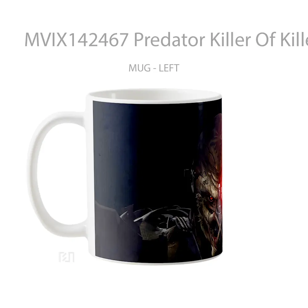 Mug Predator Killer Of Killers Gelas Keramik Unik - All-side / Desain