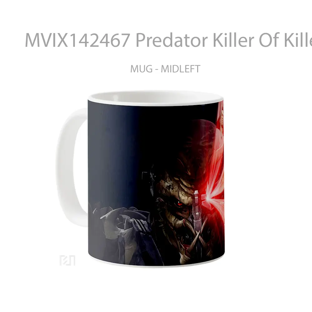 Mug Predator Killer Of Killers Gelas Keramik Unik - All-side / Desain