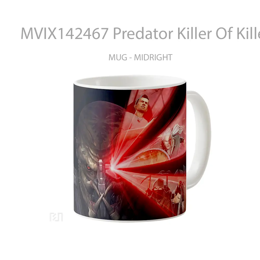 Mug Predator Killer Of Killers Gelas Keramik Unik - All-side / Desain