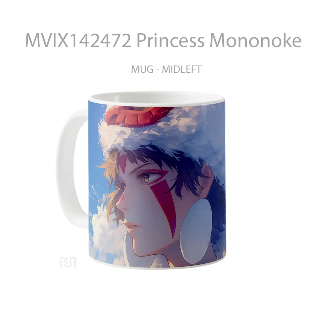 Mug Princess Mononoke Gelas Keramik Unik - All-side / Desain