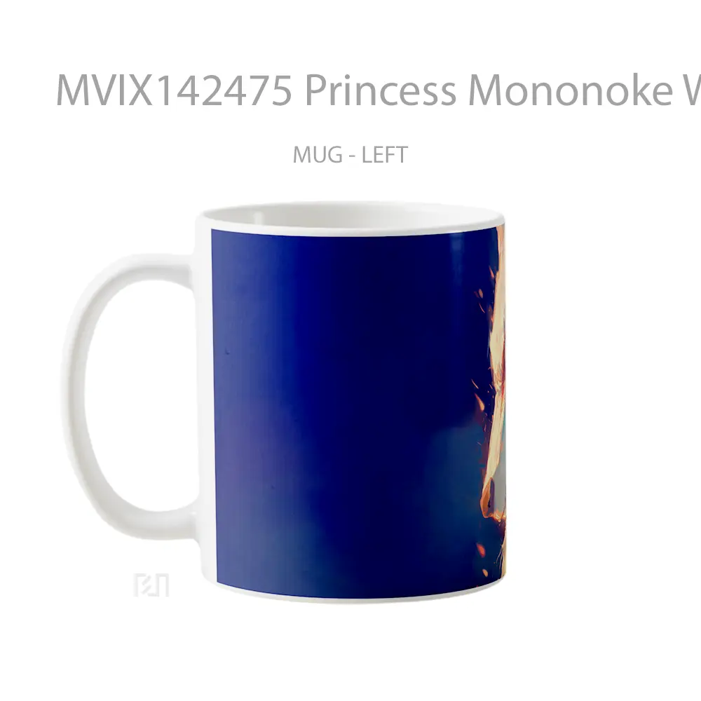 Mug Princess Mononoke Wo Gelas Keramik Unik - All-side / Desain