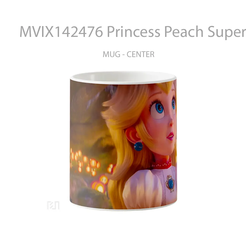Mug Princess Peach Super Mario Bros Movie Gelas Keramik Unik
