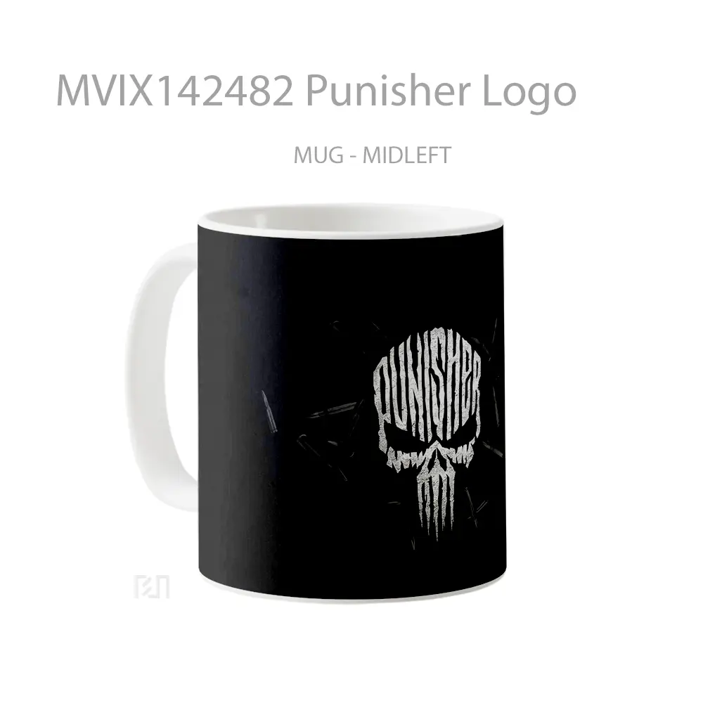 Mug Punisher Logo Gelas Keramik Unik - All-side / Desain