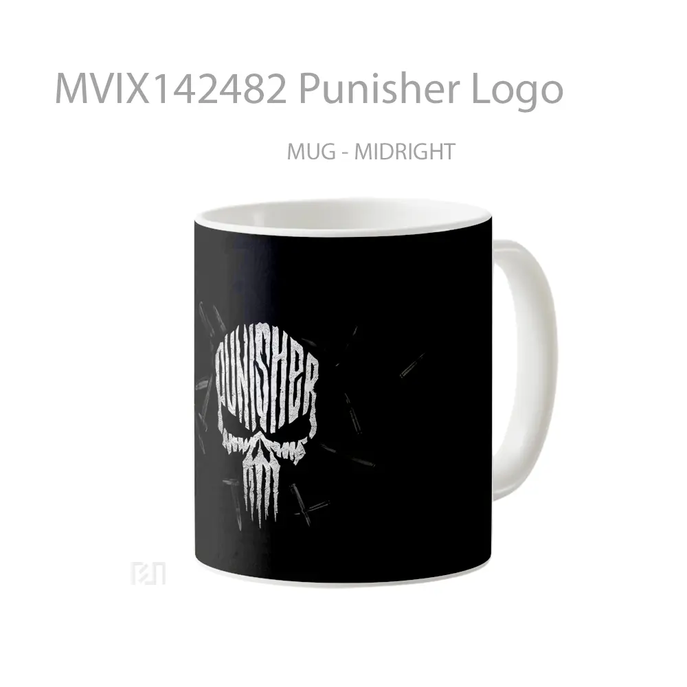 Mug Punisher Logo Gelas Keramik Unik - All-side / Desain