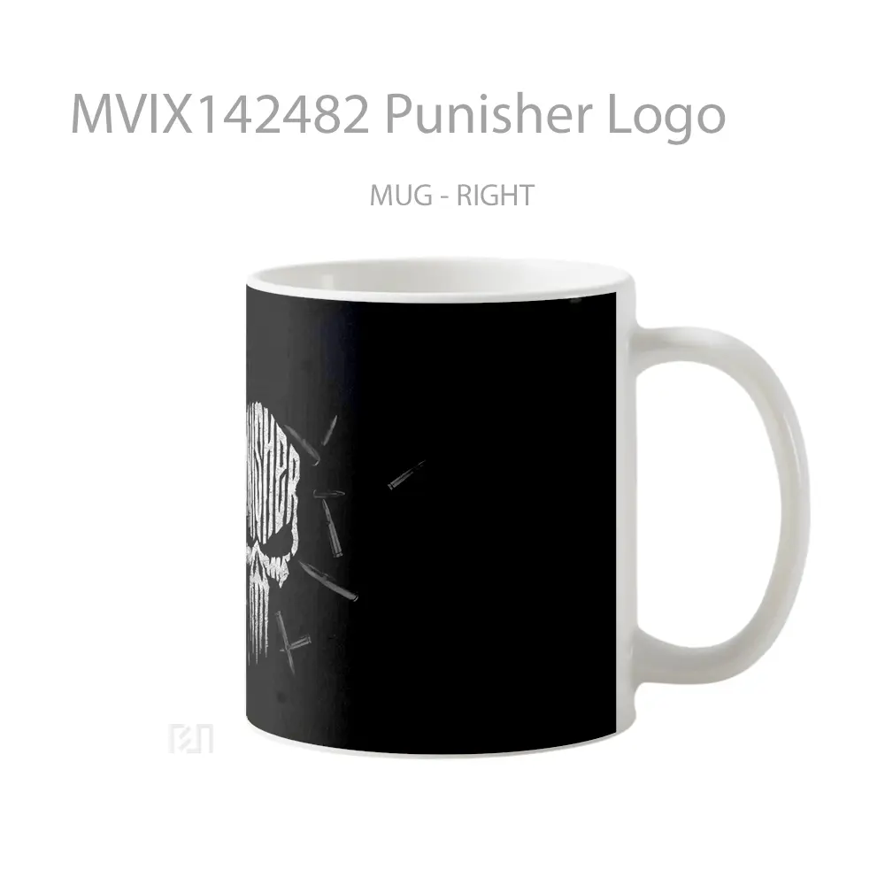 Mug Punisher Logo Gelas Keramik Unik - All-side / Desain