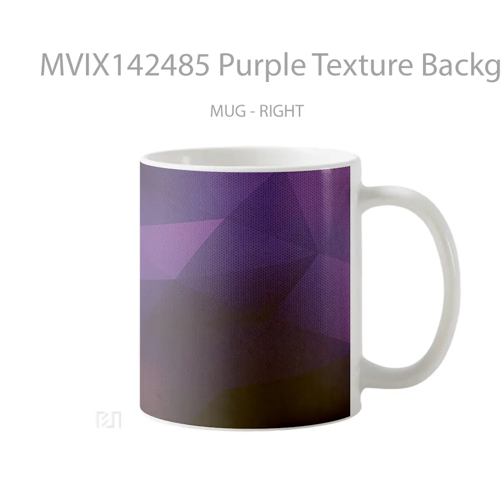 Mug Purple Texture Background Abstract Digital Art Gelas Keramik Unik - All-side / Desain
