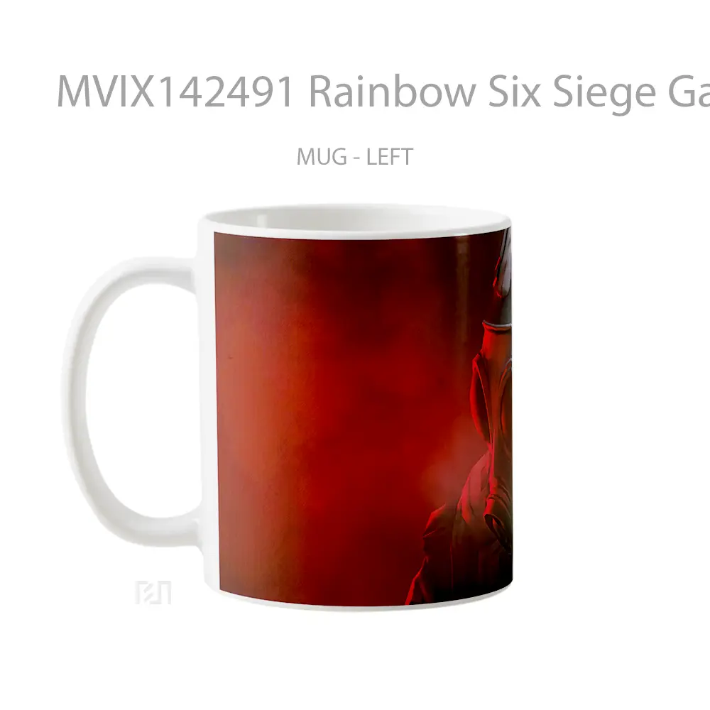 Mug Rainbow Six Siege Gas Mask Game Cangkir Gamer - All-side / Desain