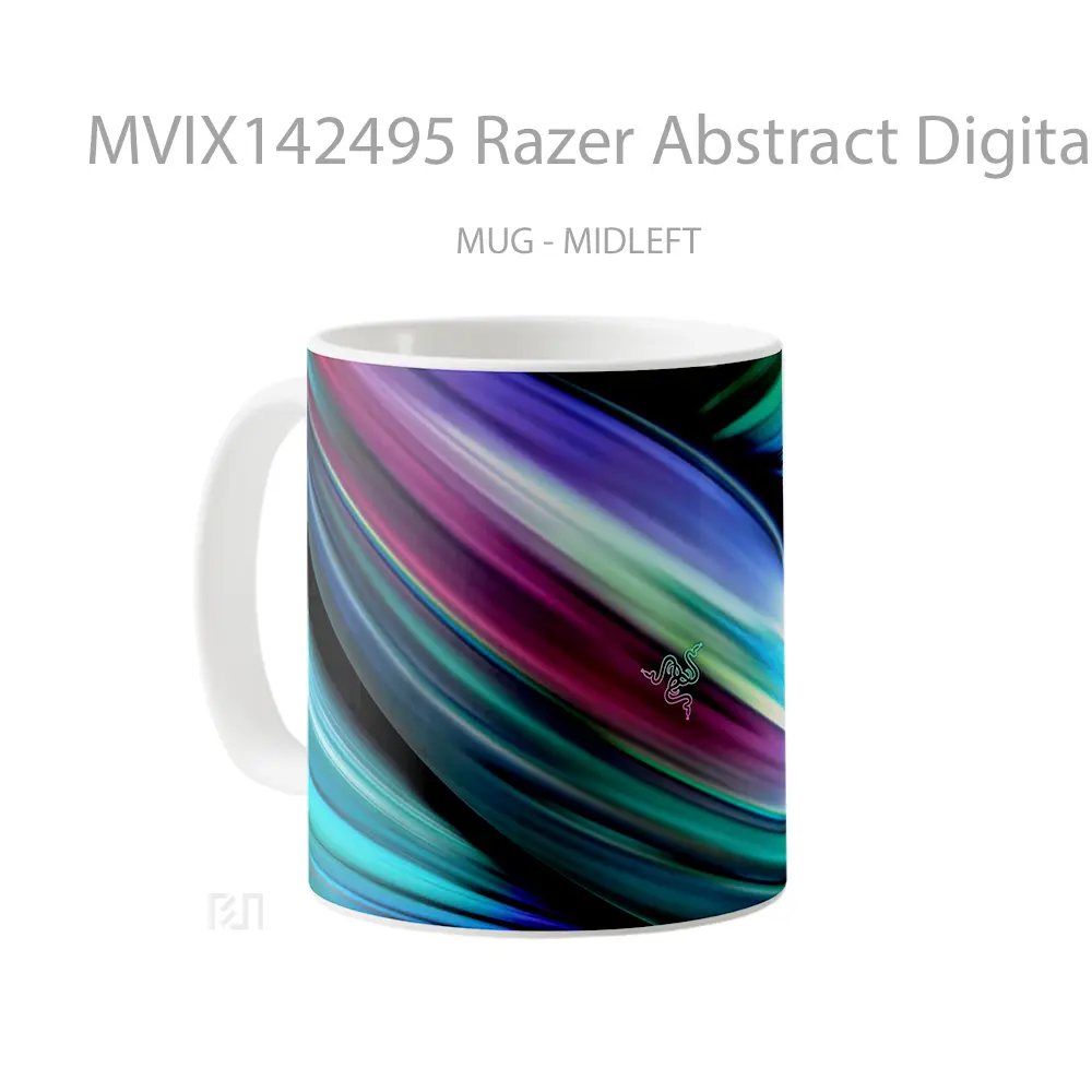 Mug Razer Abstract Digital Art Gelas Keramik Unik - All-side / Desain