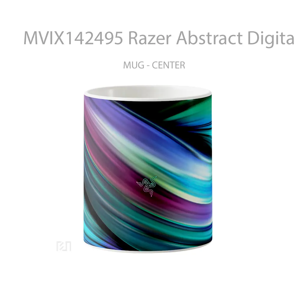 Mug Razer Abstract Digital Art Gelas Keramik Unik