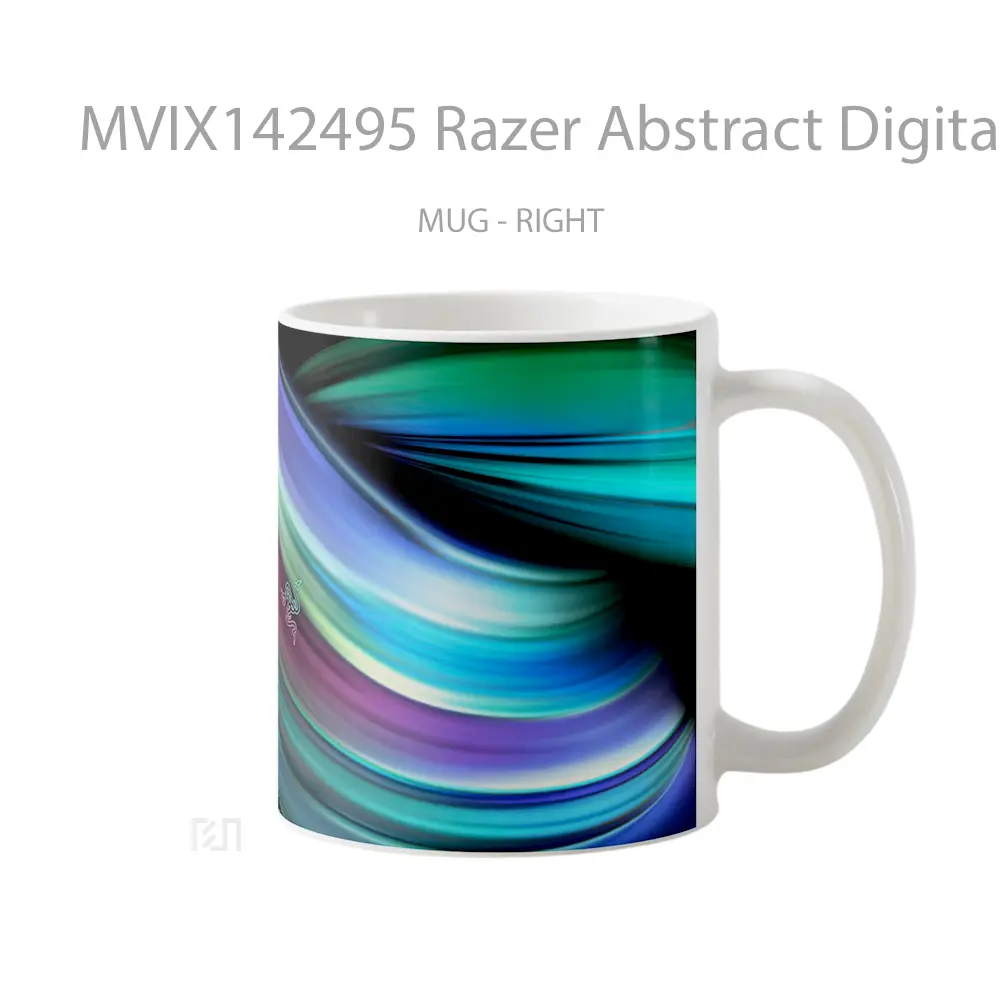 Mug Razer Abstract Digital Art Gelas Keramik Unik - All-side / Desain
