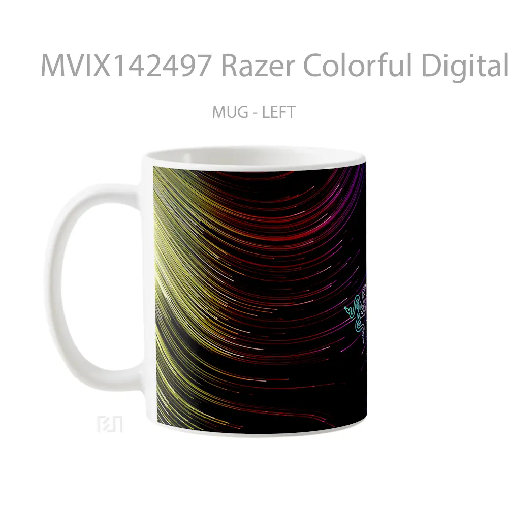 Mug Razer Colorful Digital Art Gelas Keramik Unik - All-side / Desain