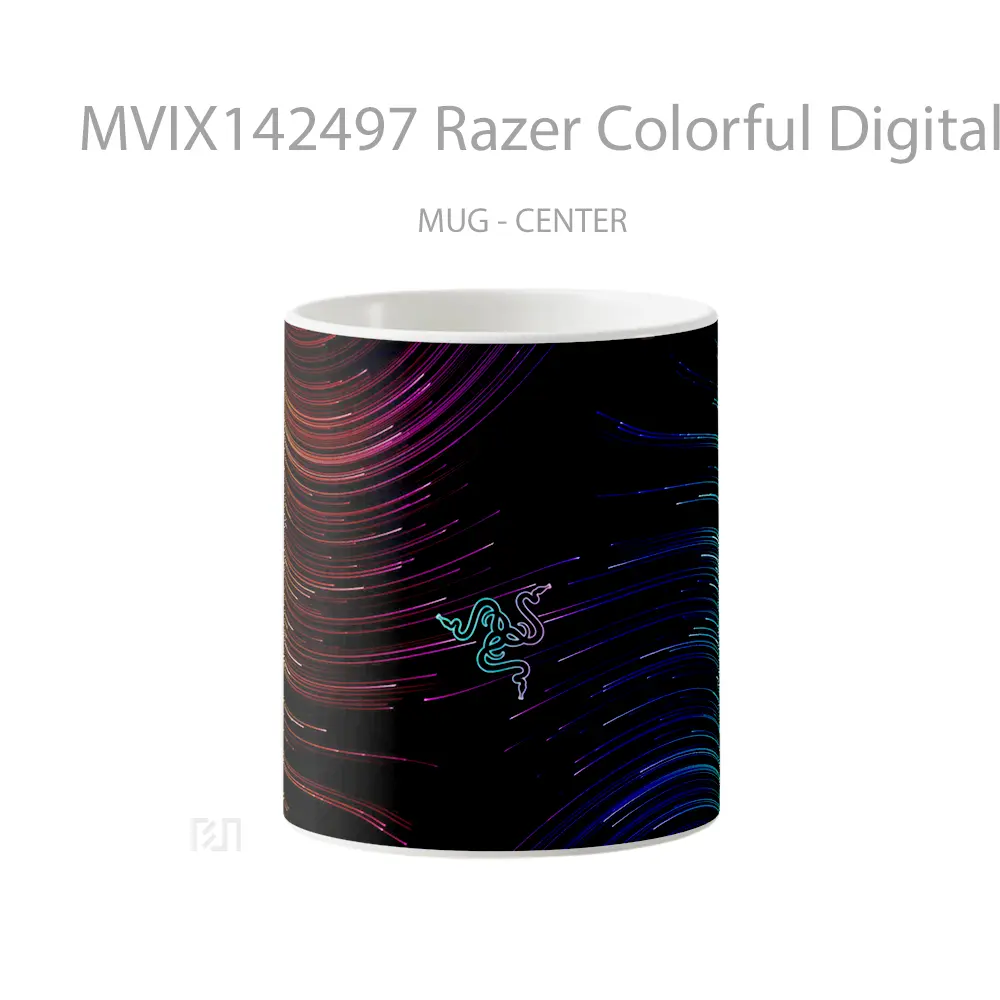 Mug Razer Colorful Digital Art Gelas Keramik Unik