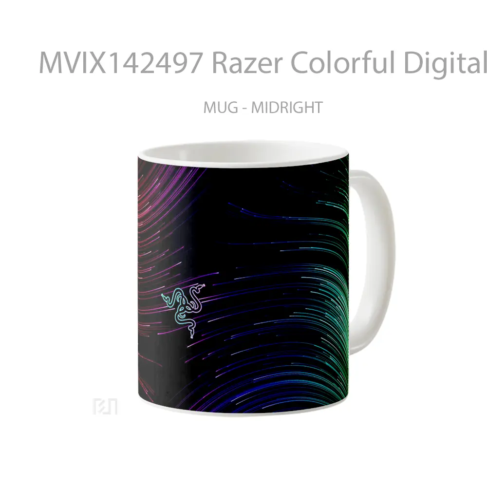 Mug Razer Colorful Digital Art Gelas Keramik Unik - All-side / Desain