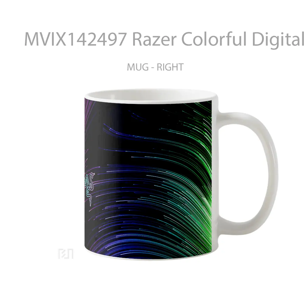 Mug Razer Colorful Digital Art Gelas Keramik Unik - All-side / Desain