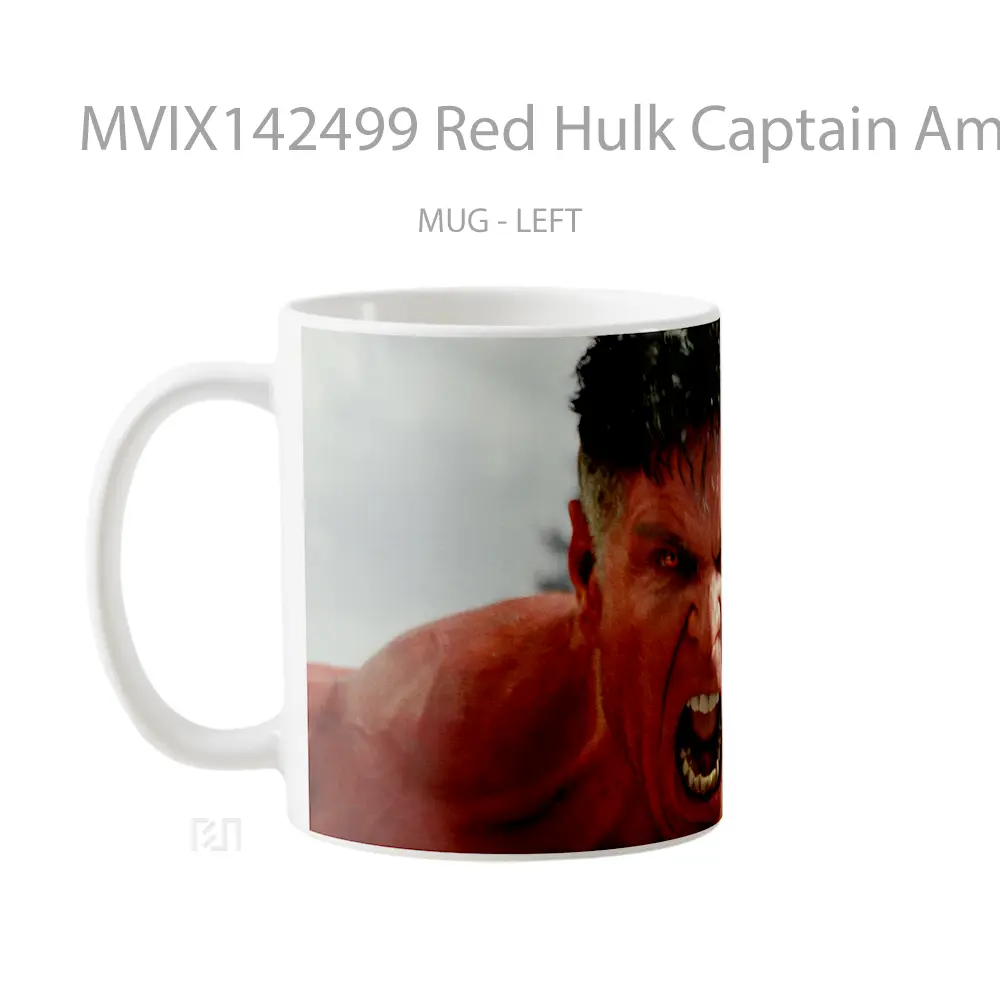 Mug Red Hulk Captain America Brave New World Gelas Keramik Unik - All-side / Desain