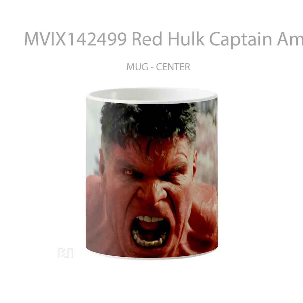 Mug Red Hulk Captain America Brave New World Gelas Keramik Unik