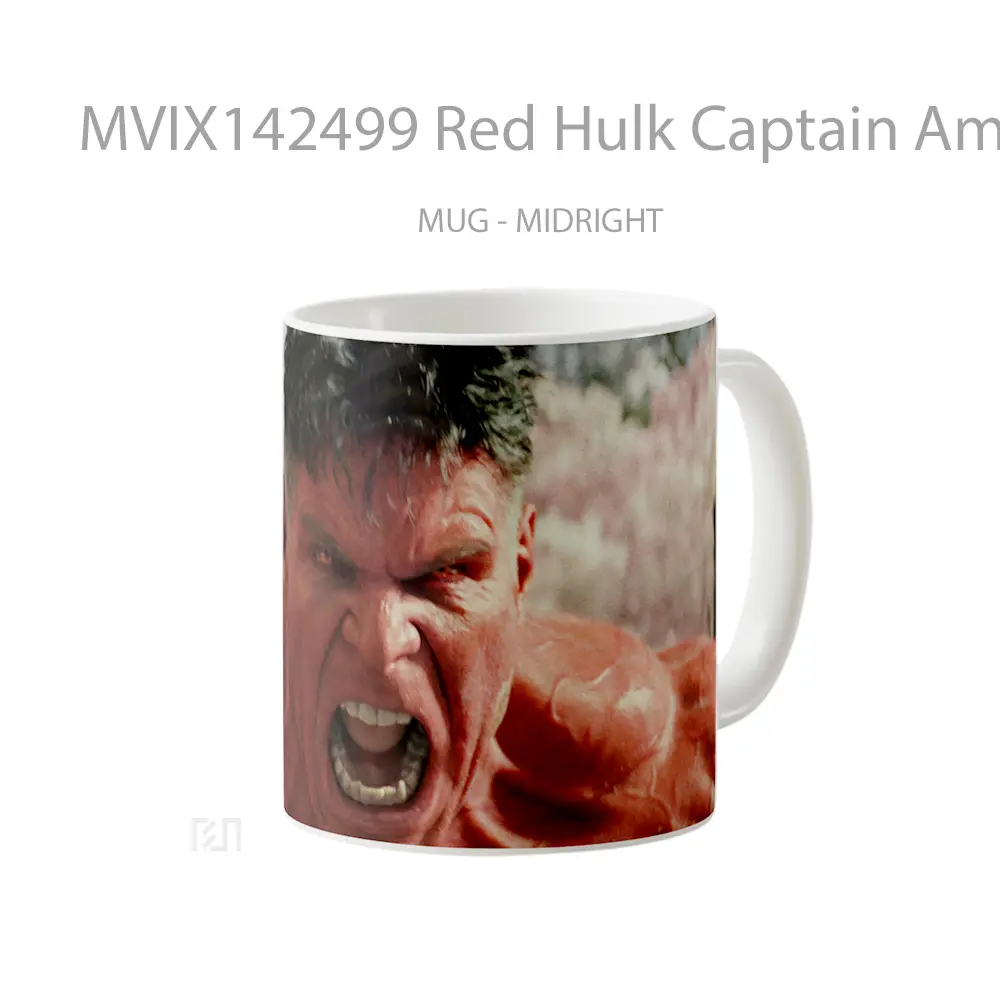 Mug Red Hulk Captain America Brave New World Gelas Keramik Unik - All-side / Desain