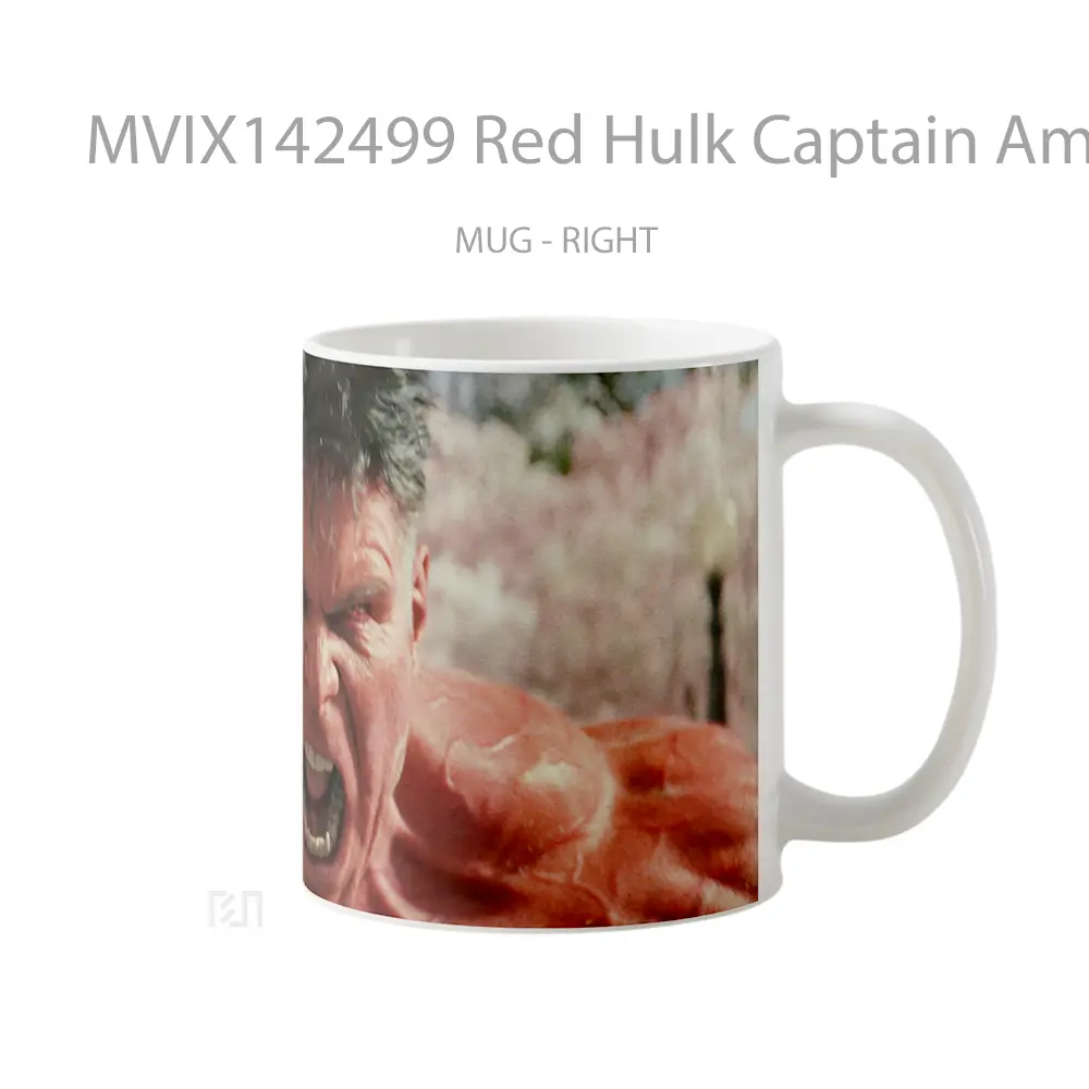 Mug Red Hulk Captain America Brave New World Gelas Keramik Unik - All-side / Desain