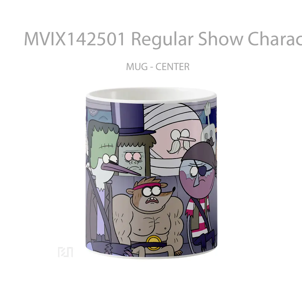 Mug Regular Show Characters Halloween Costum Gelas Keramik Unik