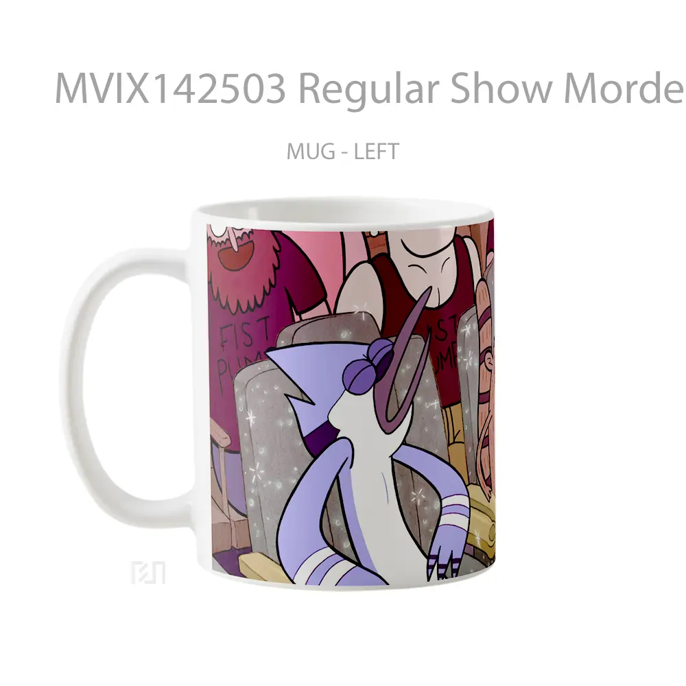 Mug Regular Show Mordecai Rigb Gelas Keramik Unik - All-side / Desain
