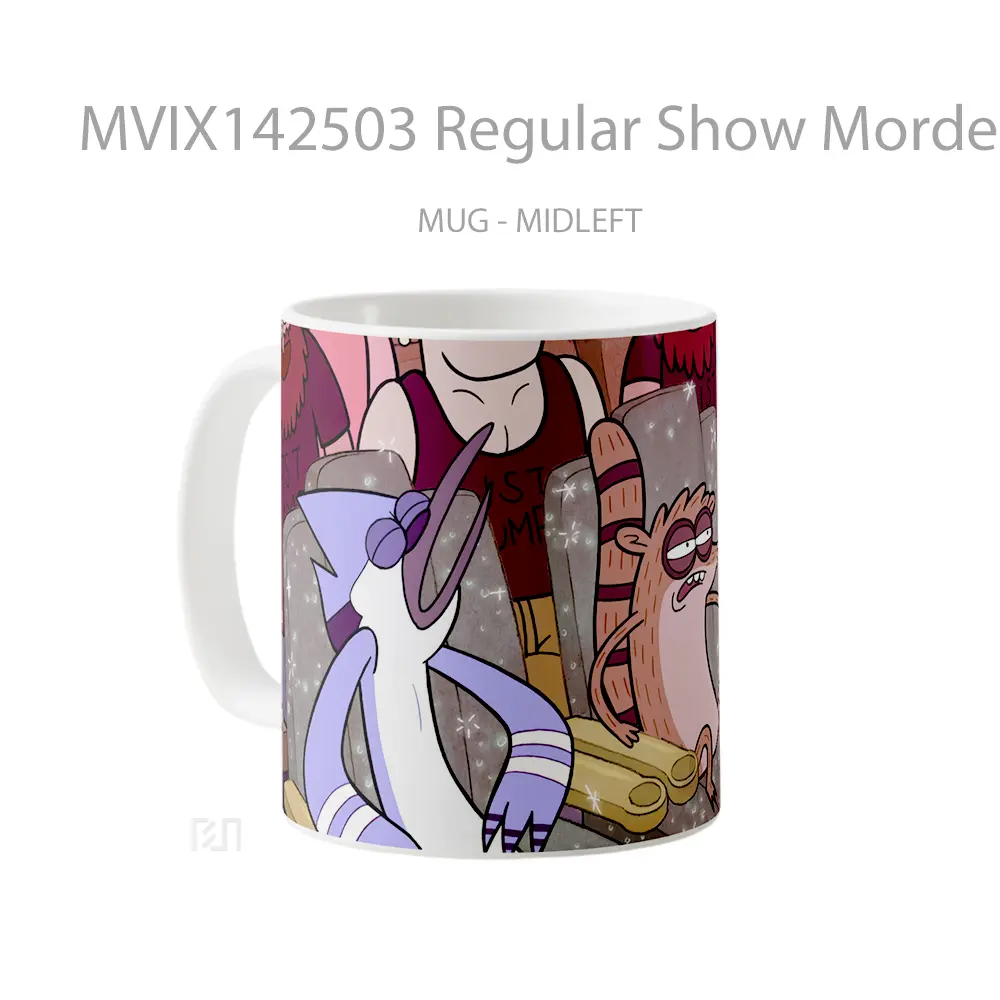 Mug Regular Show Mordecai Rigb Gelas Keramik Unik - All-side / Desain