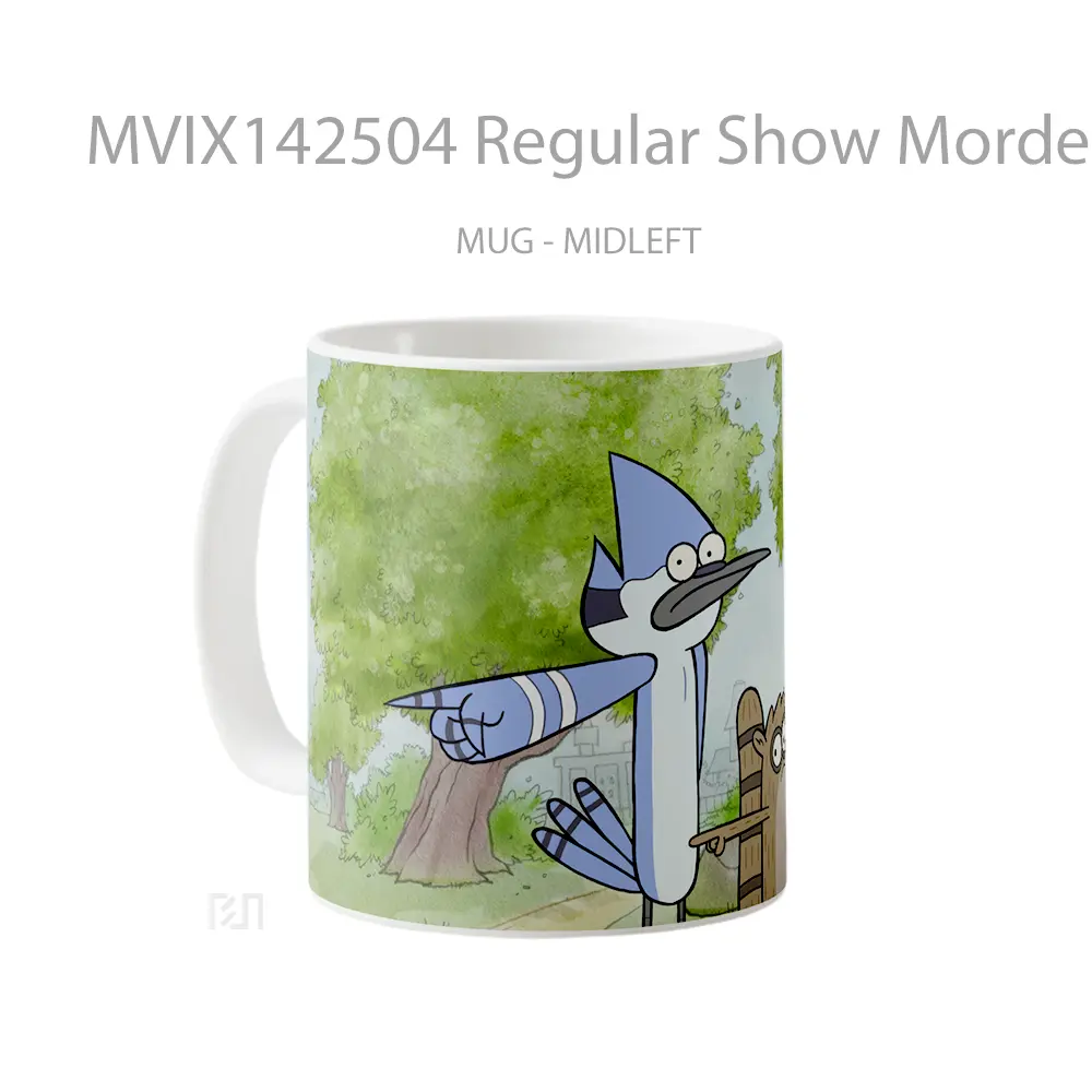 Mug Regular Show Mordecai Rigb Gelas Keramik Unik - All-side / Desain