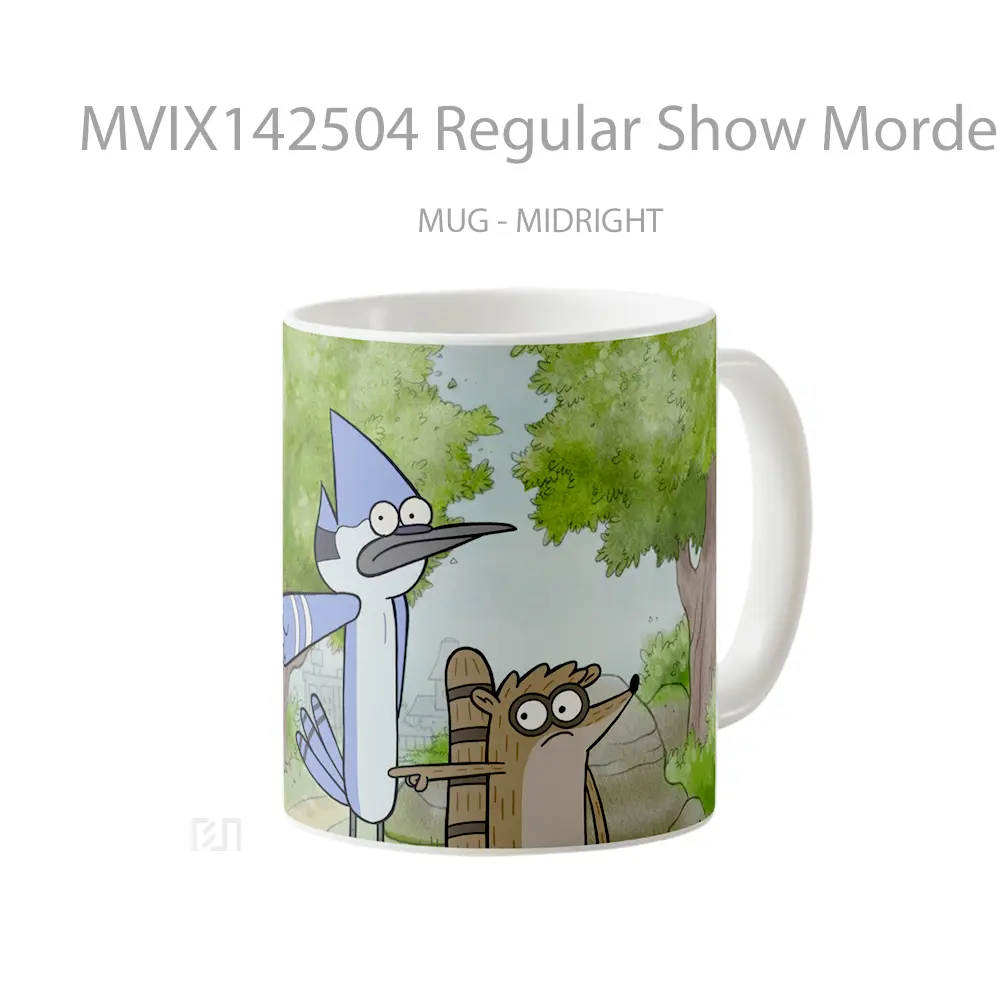 Mug Regular Show Mordecai Rigb Gelas Keramik Unik - All-side / Desain