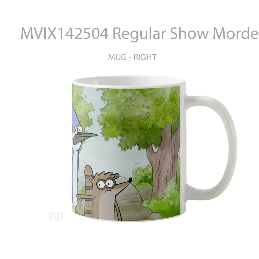 Mug Regular Show Mordecai Rigb Gelas Keramik Unik - All-side / Desain