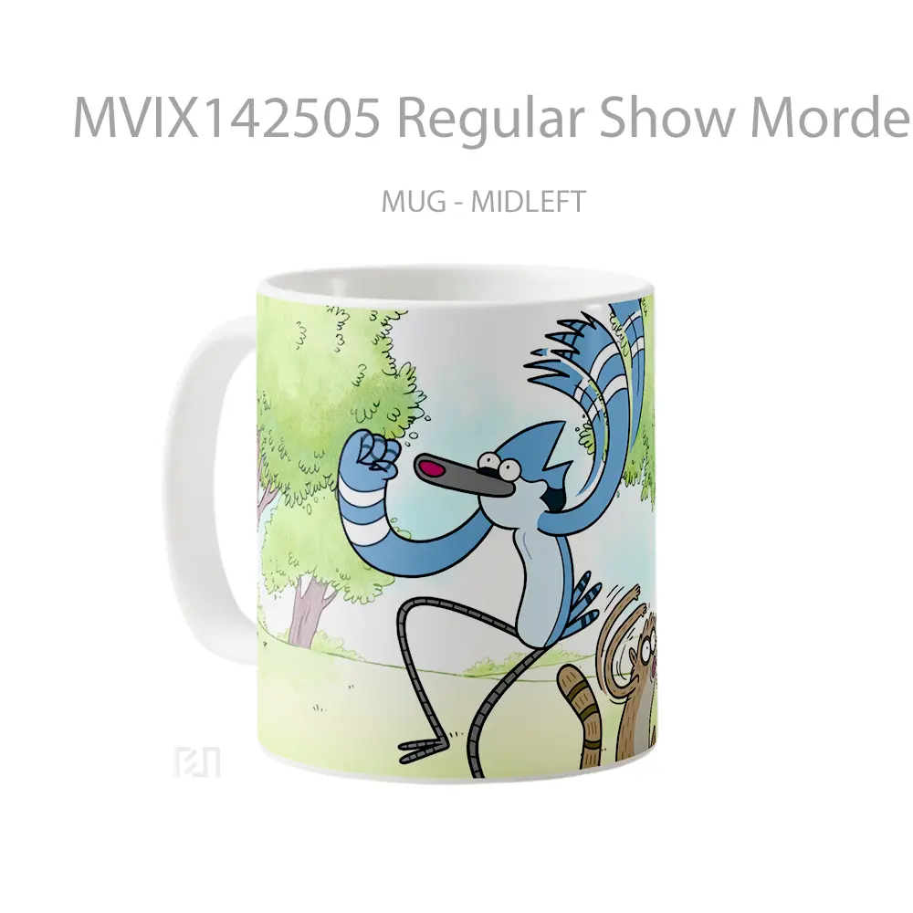 Mug Regular Show Mordecai Rigb Gelas Keramik Unik - All-side / Desain
