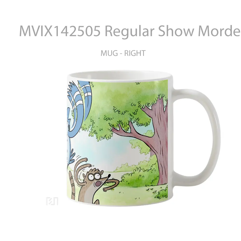 Mug Regular Show Mordecai Rigb Gelas Keramik Unik - All-side / Desain