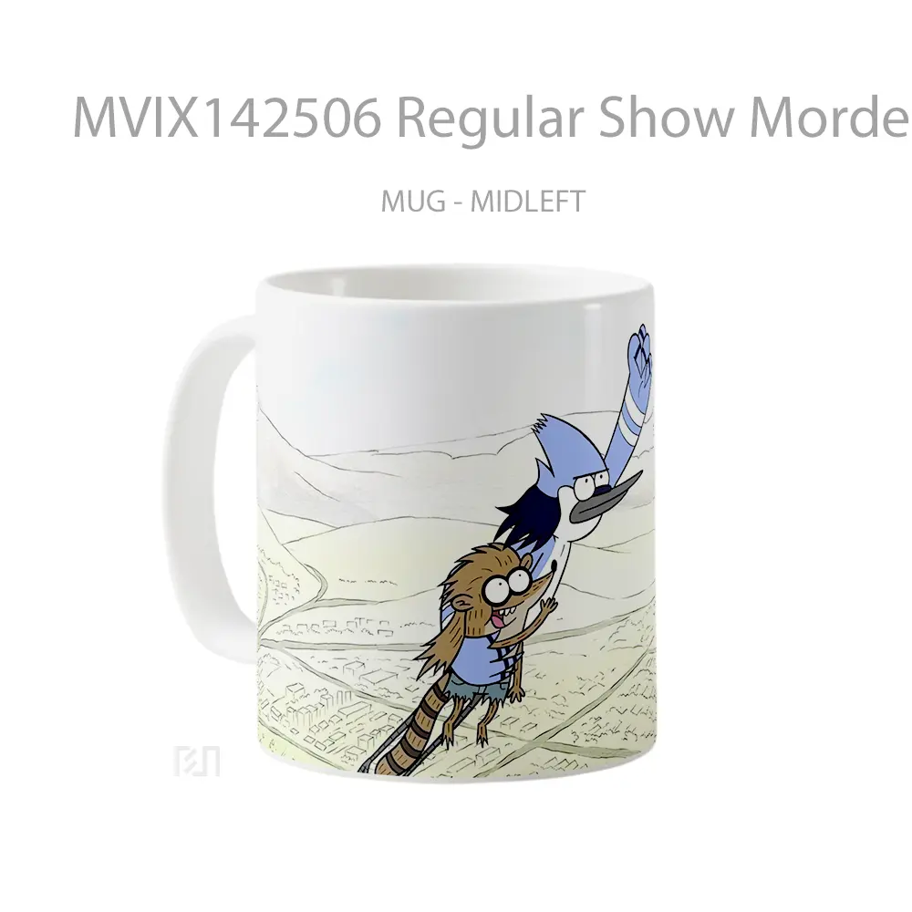 Mug Regular Show Mordecai Rigb Gelas Keramik Unik - All-side / Desain