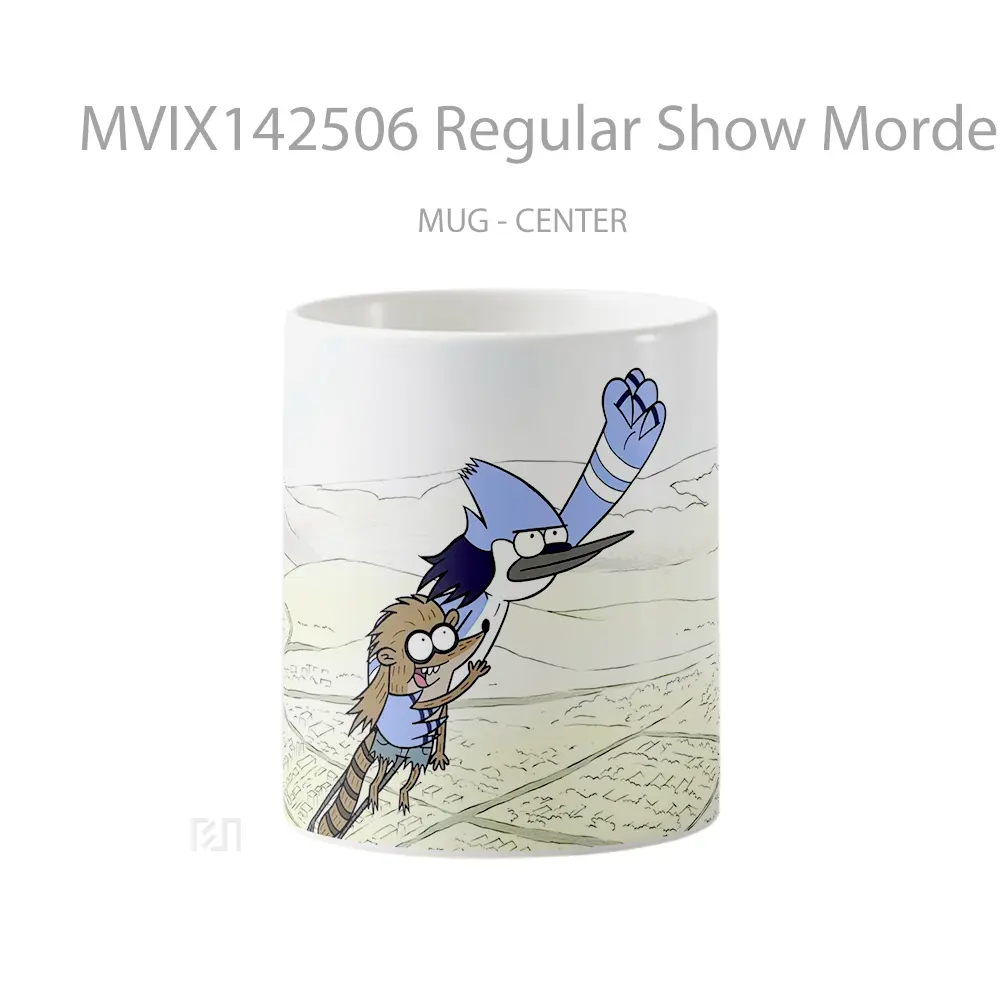 Mug Keramik Premium SNI - Mug Regular Show Mordecai Rigb Gelas Keramik Unik