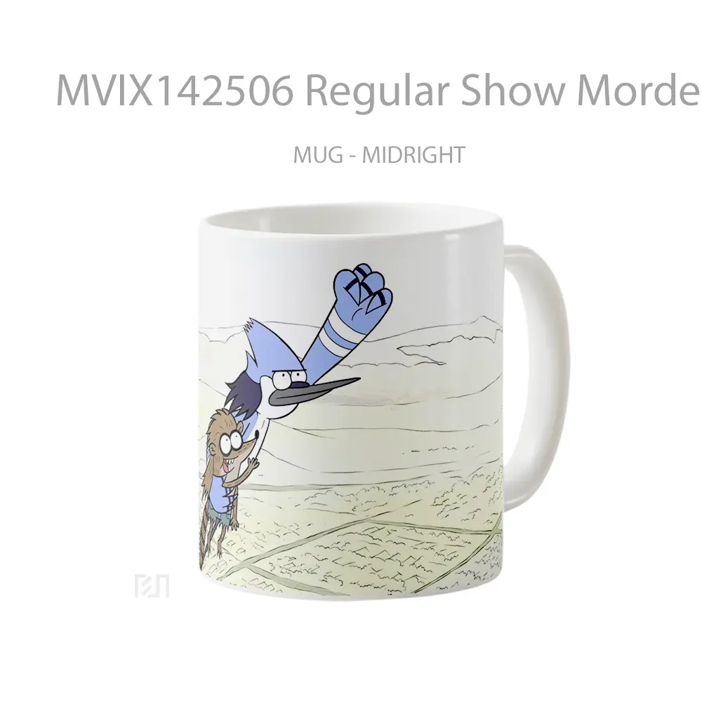 Mug Regular Show Mordecai Rigb Gelas Keramik Unik - All-side / Desain