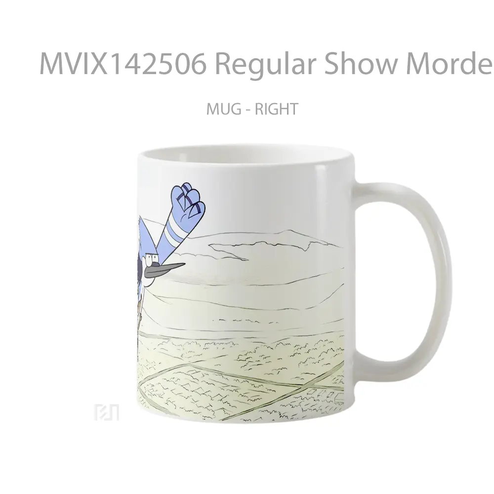 Mug Regular Show Mordecai Rigb Gelas Keramik Unik - All-side / Desain