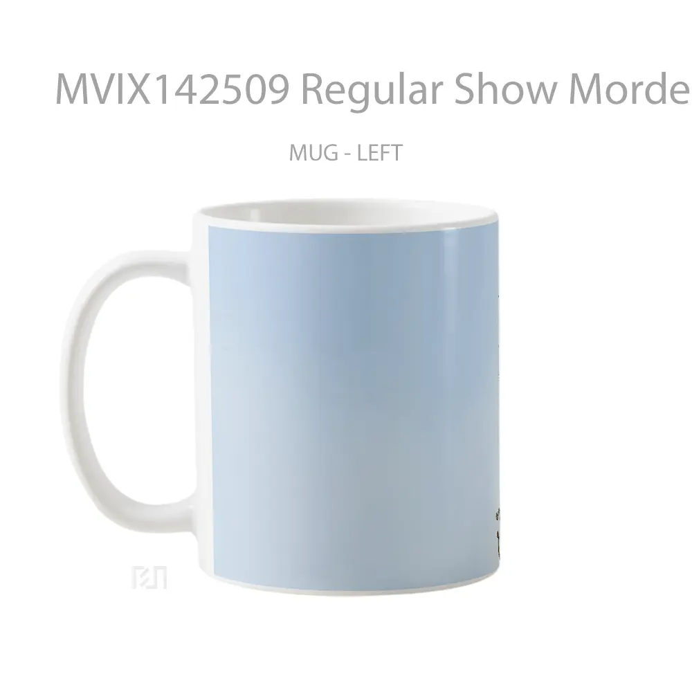 Mug Regular Show Mordecai Rigby Pops Skip Gelas Keramik Unik - All-side / Desain