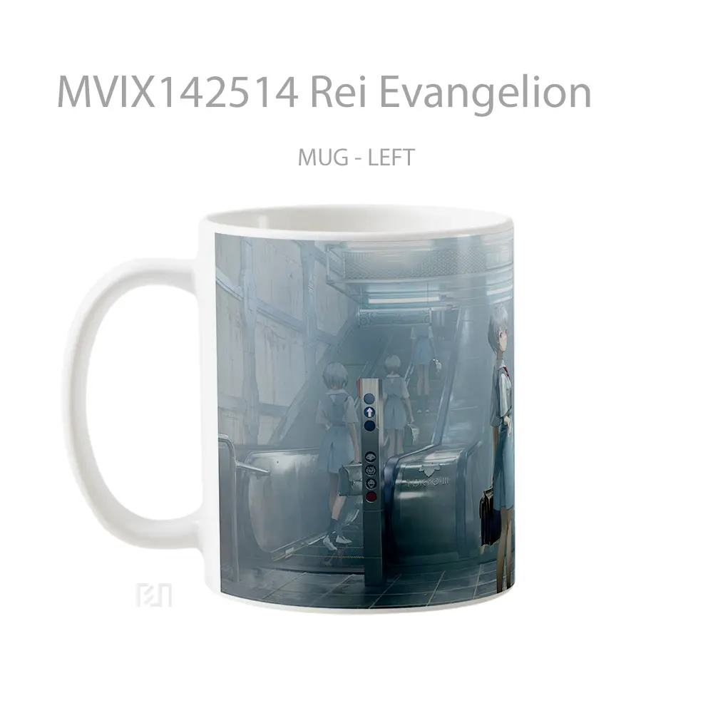 Mug Rei Evangelion Gelas Hewan Lucu - All-side / Desain