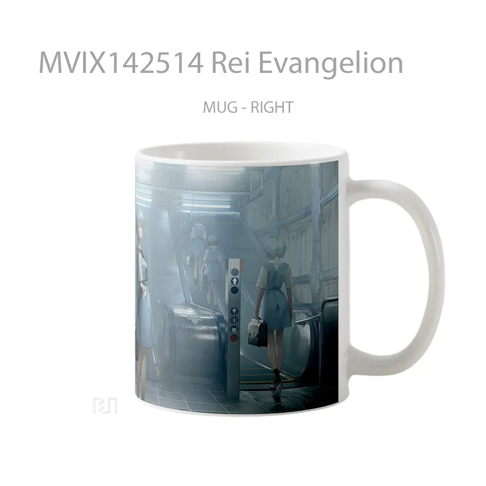 Mug Rei Evangelion Gelas Hewan Lucu - All-side / Desain
