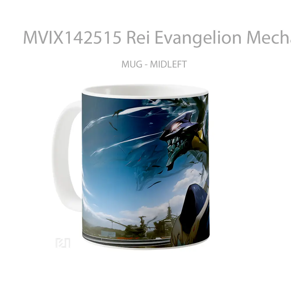 Mug Rei Evangelion Mecha Gelas Hewan Lucu - All-side / Desain