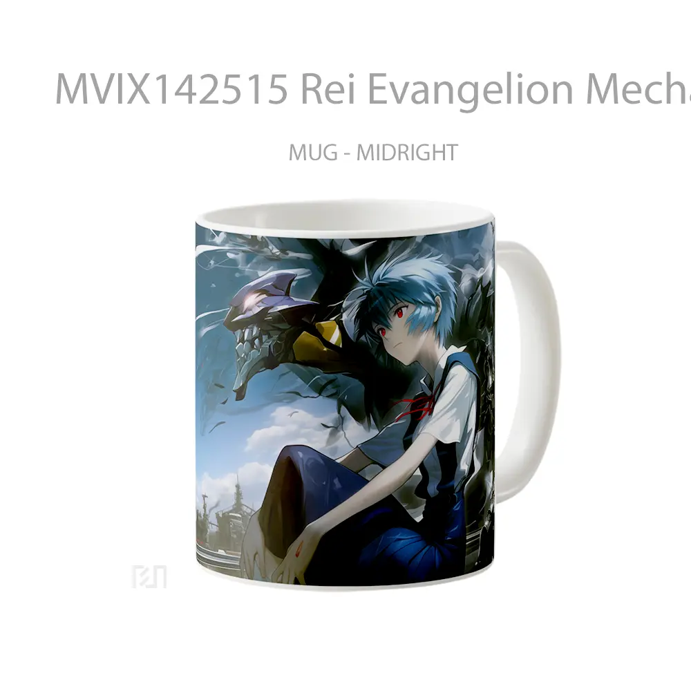 Mug Rei Evangelion Mecha Gelas Hewan Lucu - All-side / Desain