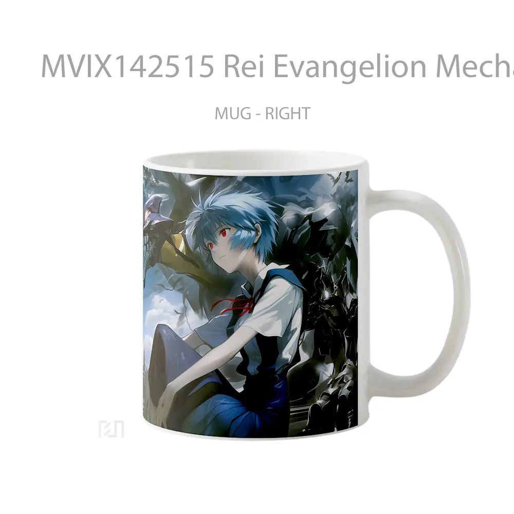 Mug Rei Evangelion Mecha Gelas Hewan Lucu - All-side / Desain