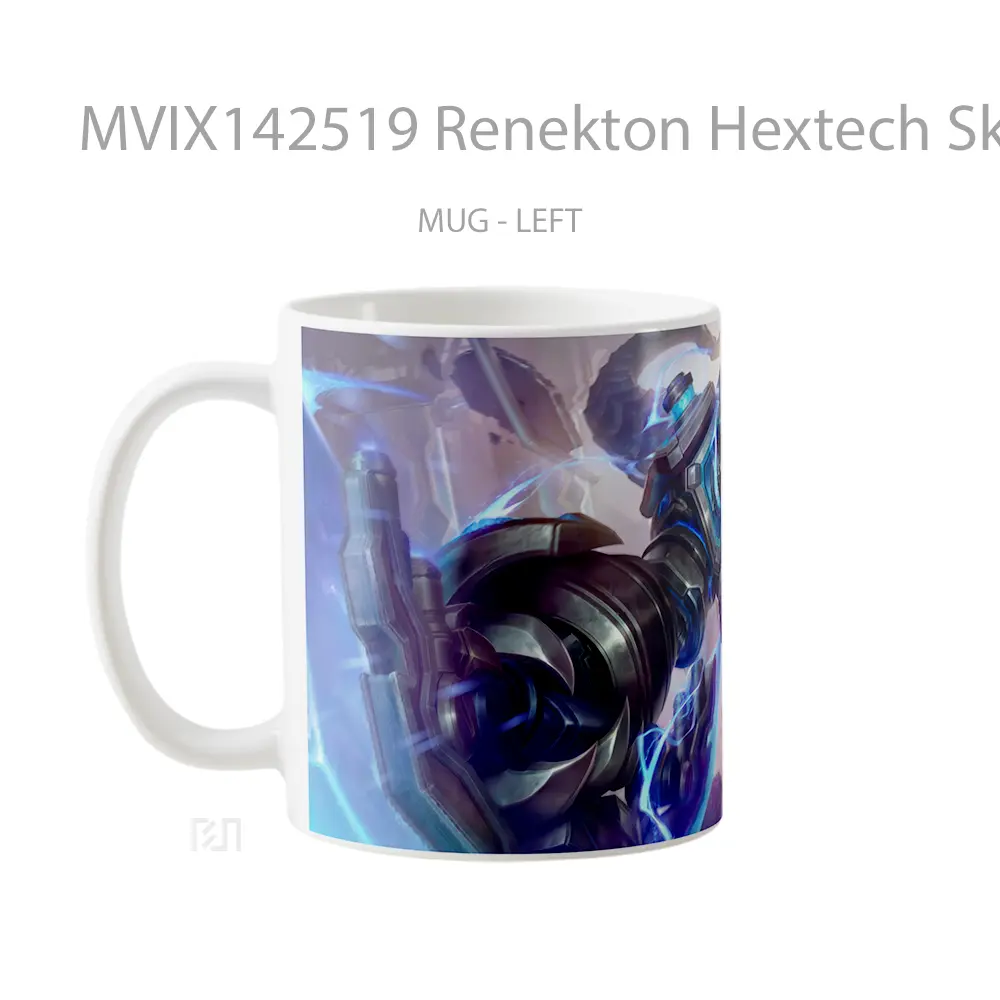 Mug Renekton Hextech Skin Lol Wild Rift Splash Art Cangkir Gamer - All-side / Desain