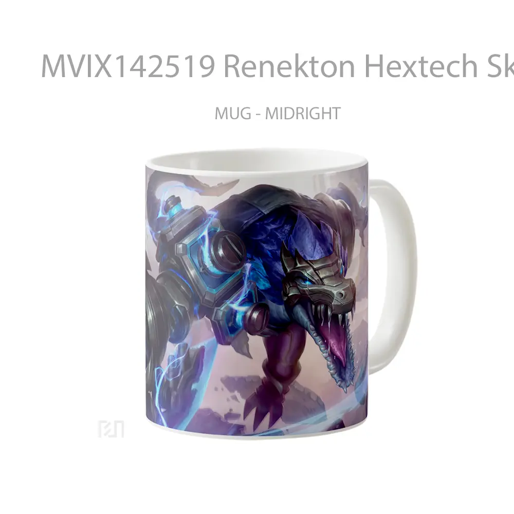 Mug Renekton Hextech Skin Lol Wild Rift Splash Art Cangkir Gamer - All-side / Desain