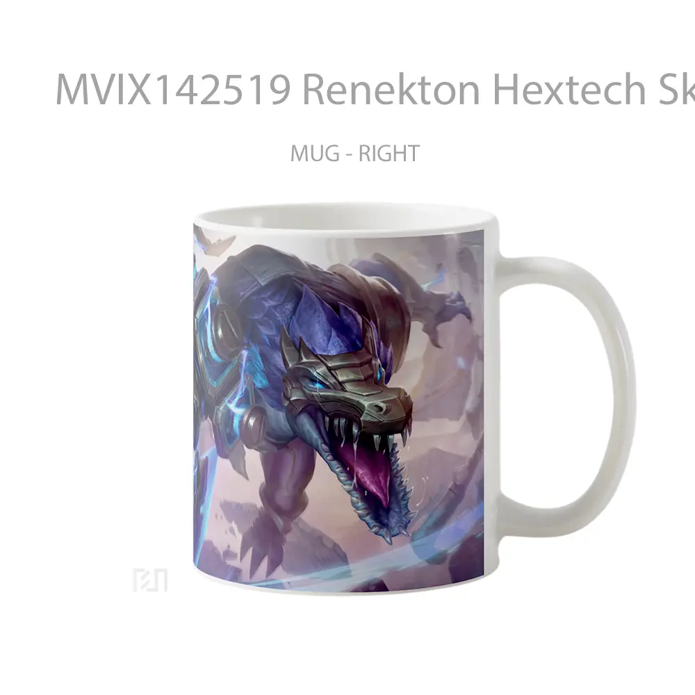 Mug Renekton Hextech Skin Lol Wild Rift Splash Art Cangkir Gamer - All-side / Desain