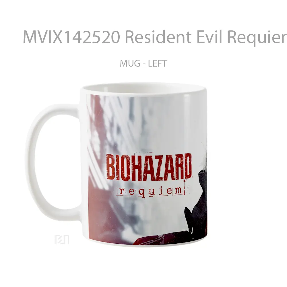 Mug Resident Evil Requiem Grace Ashcroft Gelas Keramik Unik - All-side / Desain