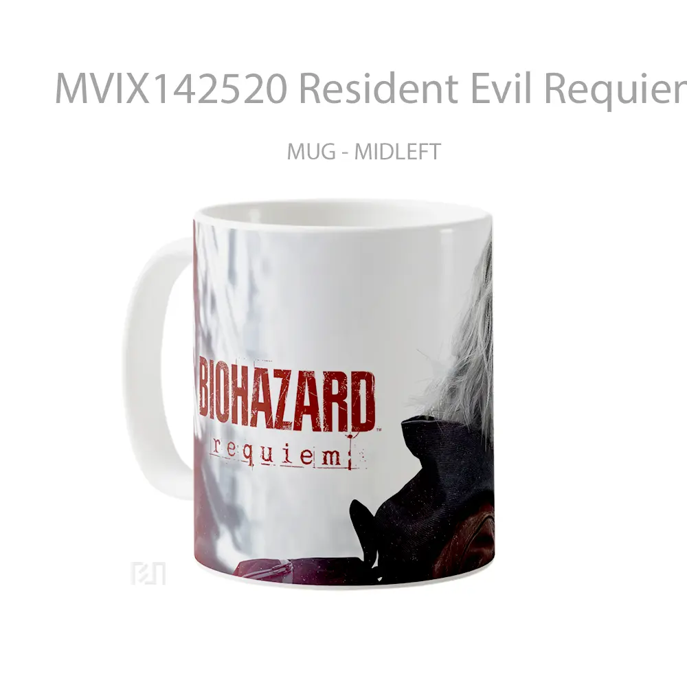 Mug Resident Evil Requiem Grace Ashcroft Gelas Keramik Unik - All-side / Desain