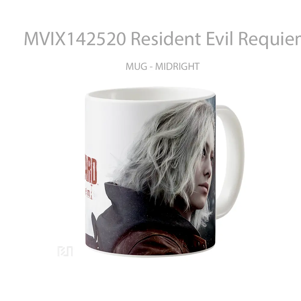 Mug Resident Evil Requiem Grace Ashcroft Gelas Keramik Unik - All-side / Desain