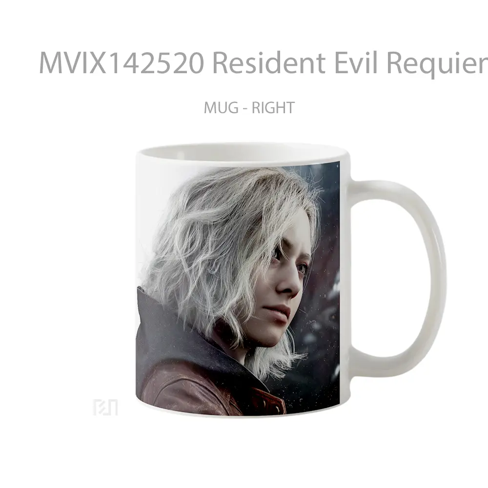Mug Resident Evil Requiem Grace Ashcroft Gelas Keramik Unik - All-side / Desain