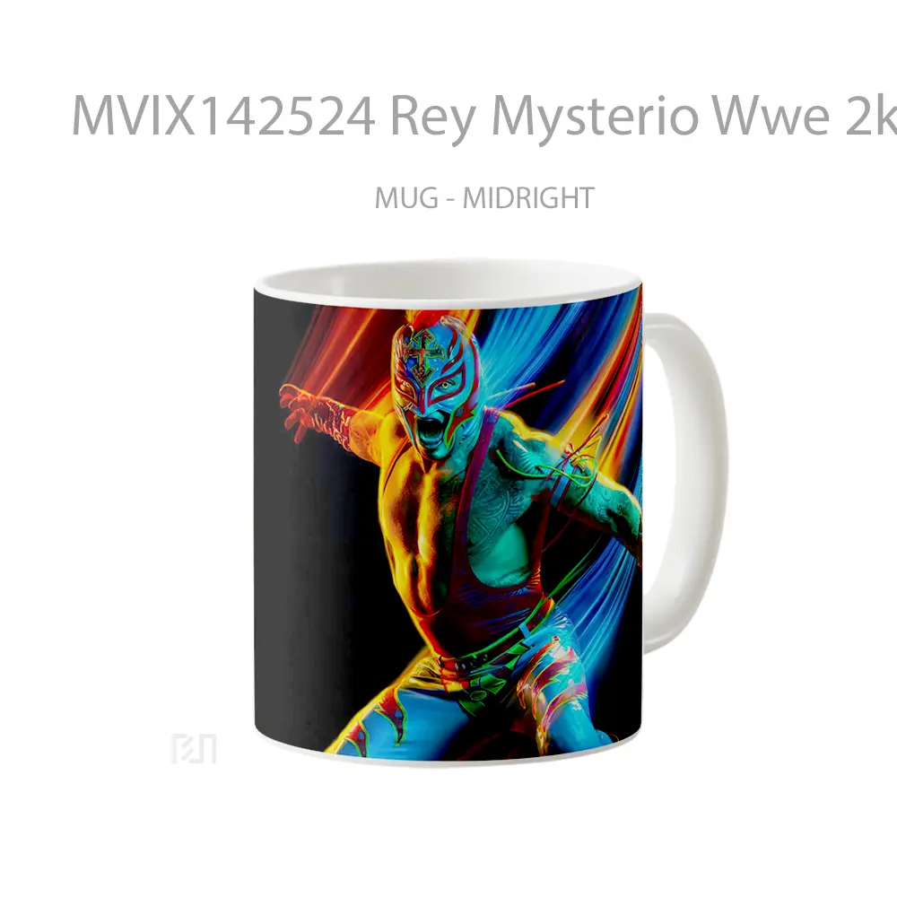 Mug Rey Mysterio Wwe 2K22 Gelas Keramik Unik - All-side / Desain
